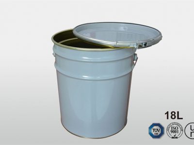 18L白色抱箍桶