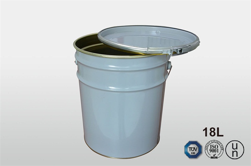 18L白色抱箍桶