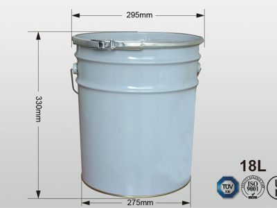 18L白色抱箍桶